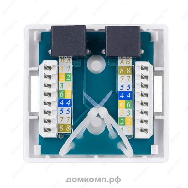 Розетка RJ-45 BiON BXP-ENS-C5E-2P-1 недорого. домкомп.рф